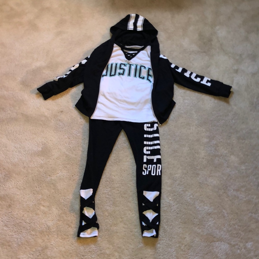 Justice 3 piece outfit